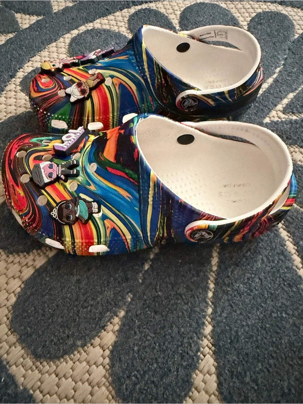 CROCS vibrant swirl
